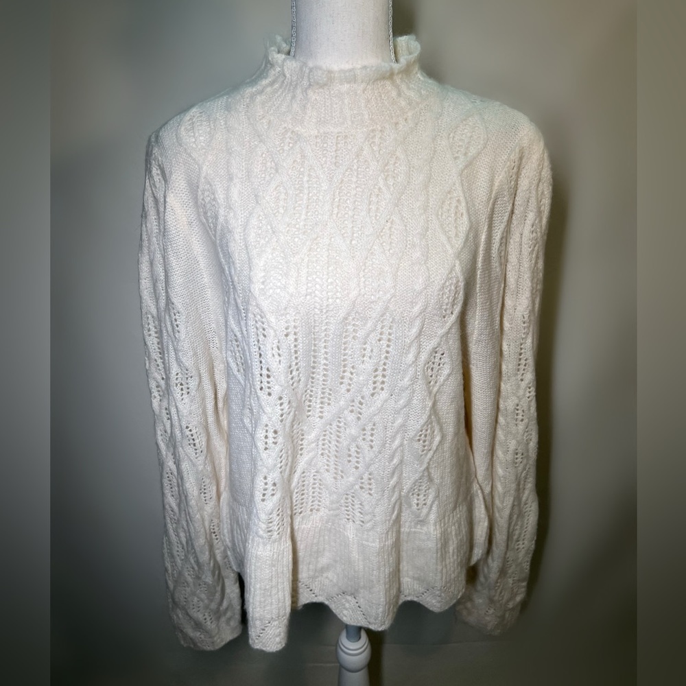 NWT!! Express Cream Mock Turtleneck Sweater